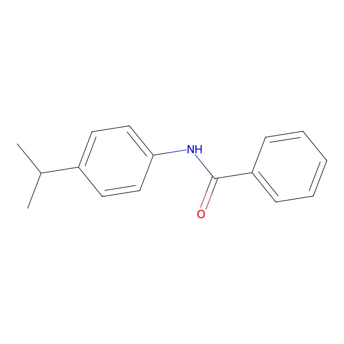 Benzamide, N-[4-(1-methylethyl)phenyl]- molecular structure, CAS 100990-57-6
