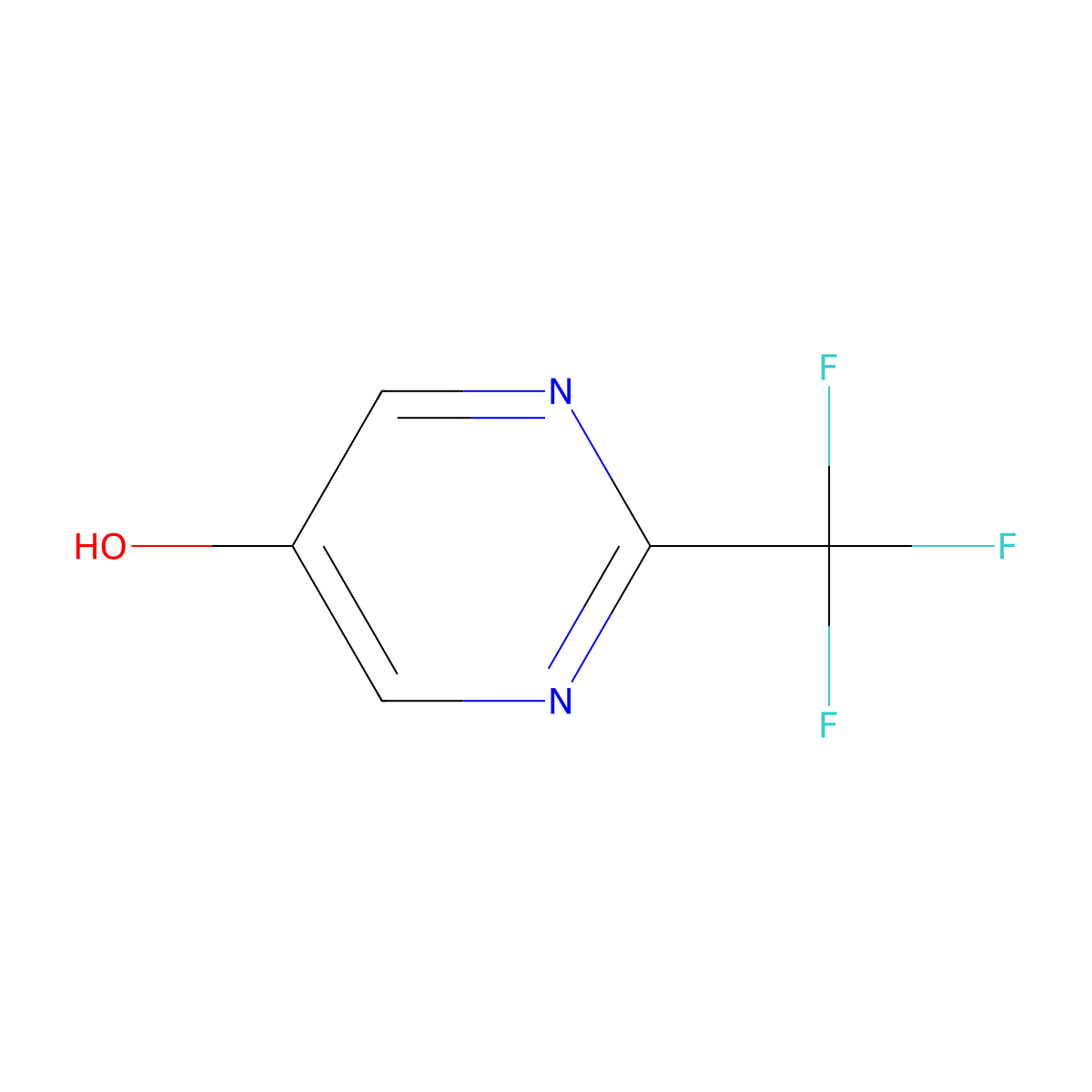2-(Trifluoromethyl)pyrimidin-5-ol molecular structure, CAS 100991-09-1