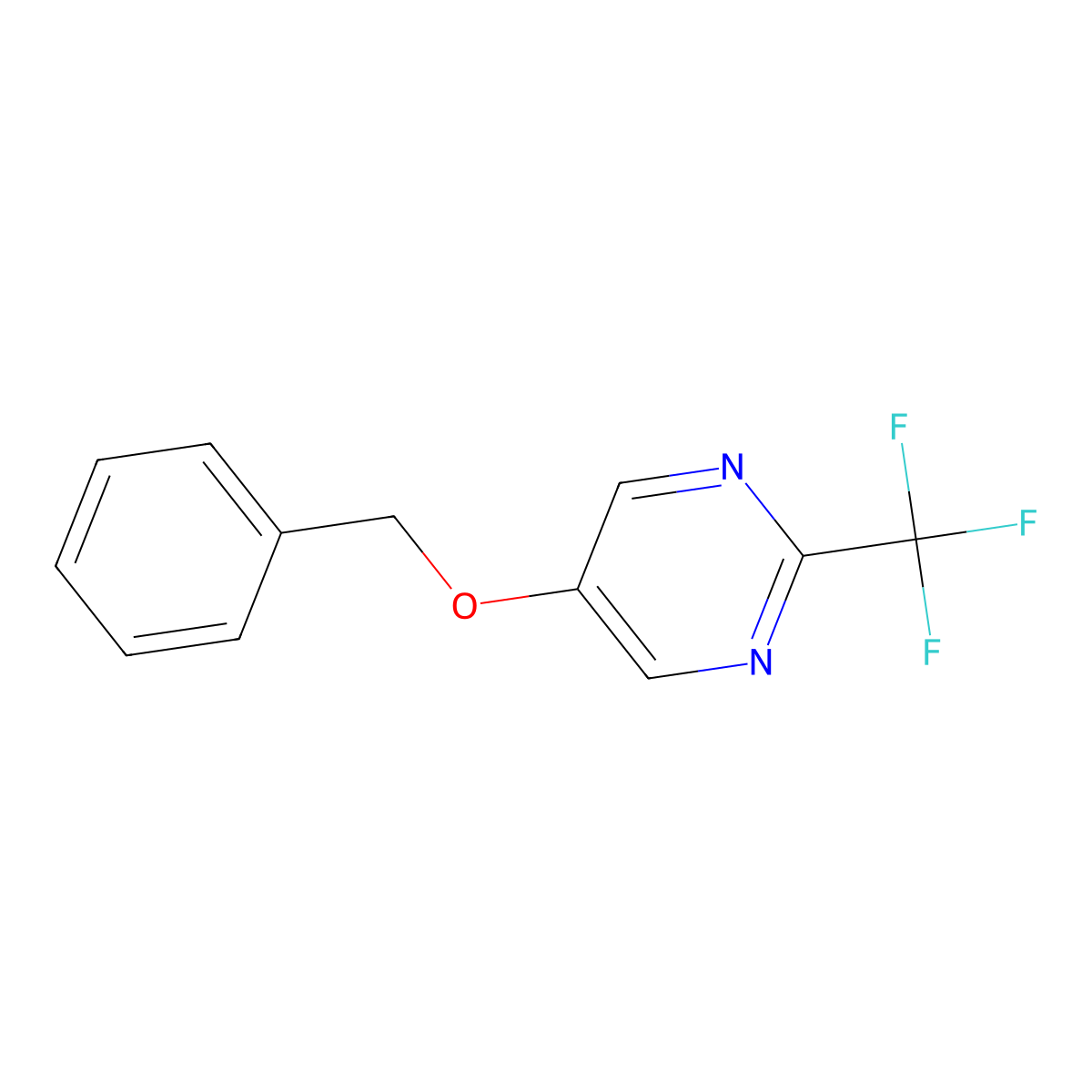 5-(Benzyloxy)-2-(trifluoromethyl)pyrimidine molecular structure, CAS 100991-12-6