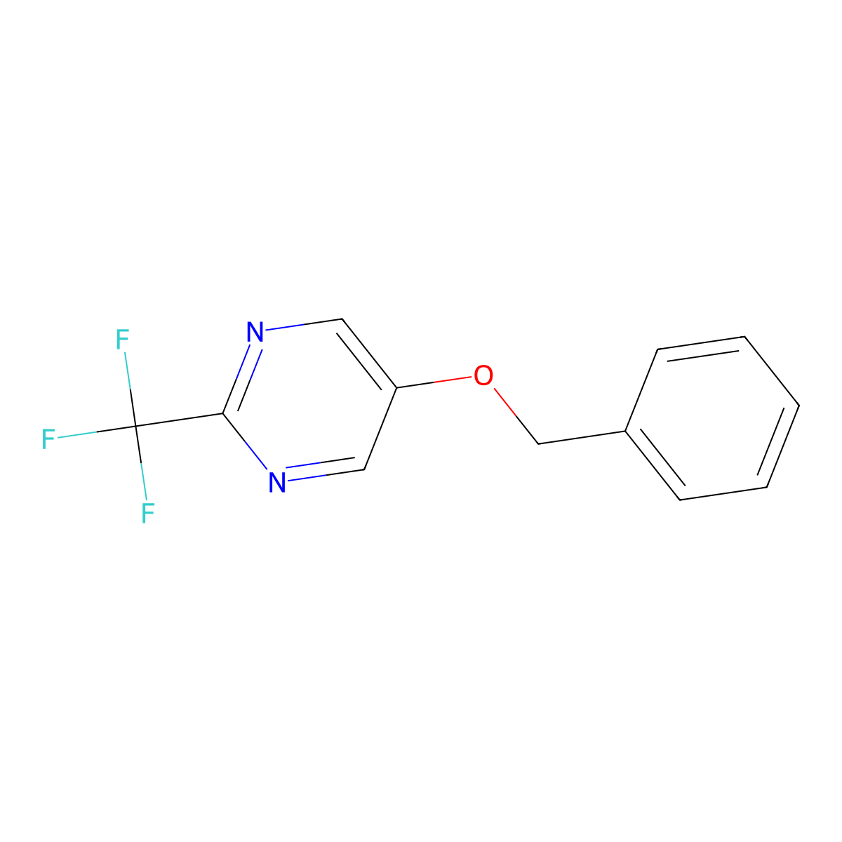 5-(Benzyloxy)-2-(trifluoromethyl)pyrimidine molecular structure, CAS 100991-12-6