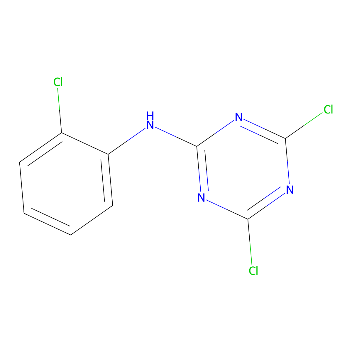 Anilazine molecular structure, CAS 101-05-3