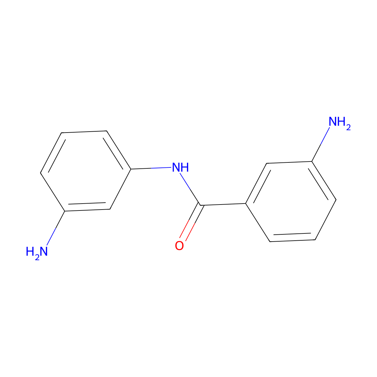 Benzamide, 3-amino-N-(3-aminophenyl)- molecular structure, CAS 101-12-2