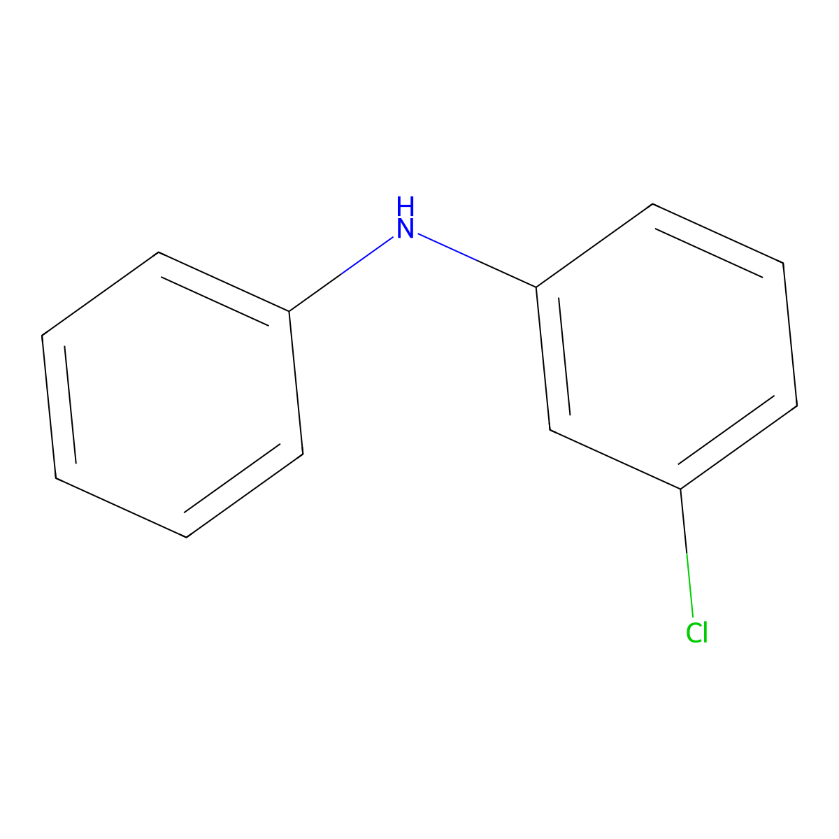 3-Chlorodiphenylamine molecular structure, CAS 101-17-7