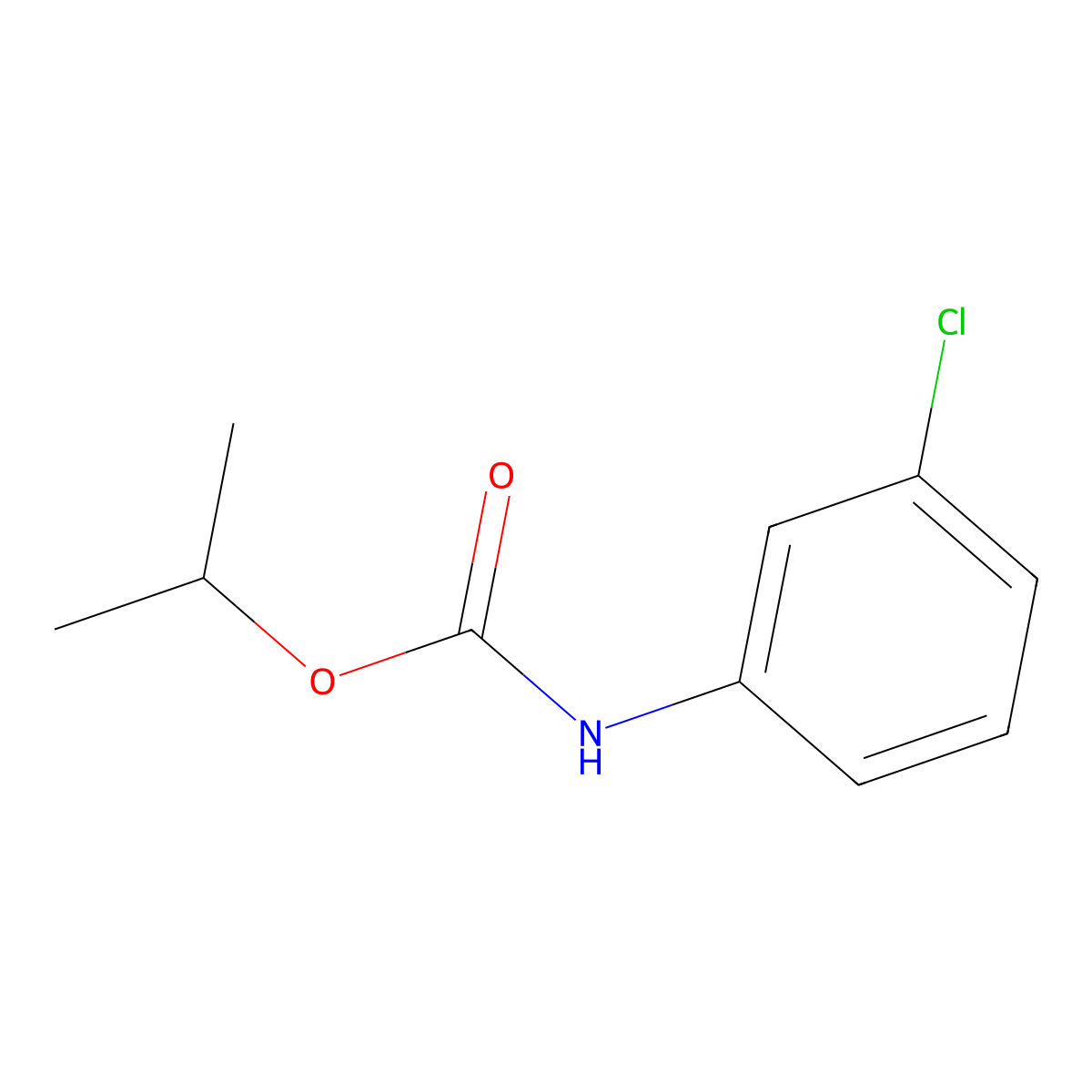 Chlorpropham molecular structure, CAS 101-21-3