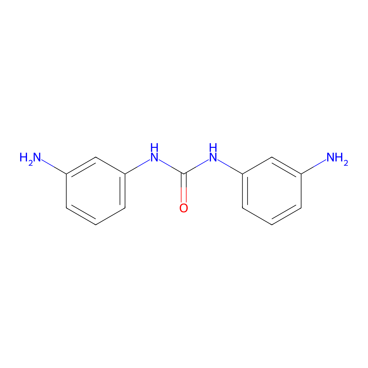 1,3-Bis(3-aminophenyl)urea molecular structure, CAS 101-22-4