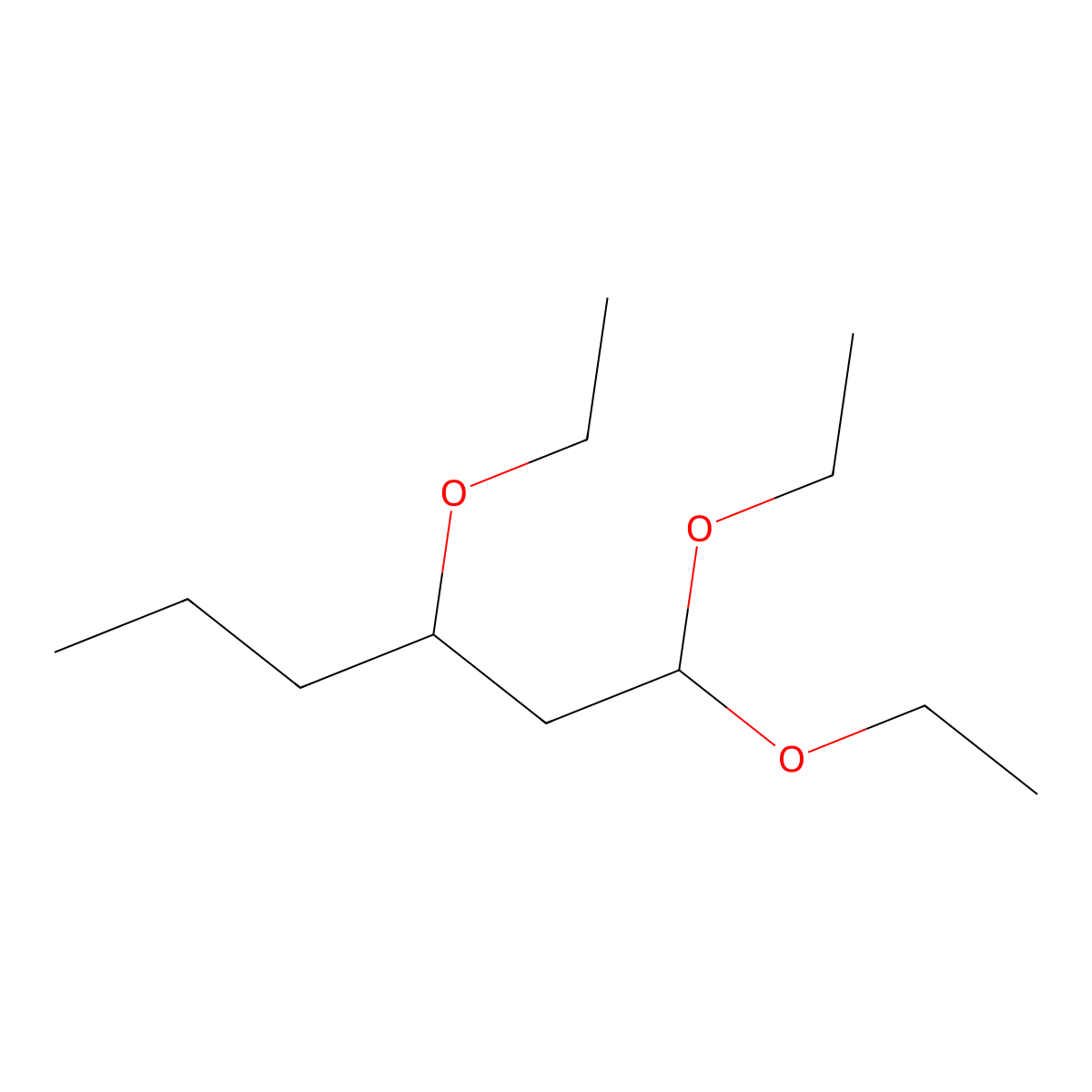1,1,3-Triethoxyhexane molecular structure, CAS 101-33-7