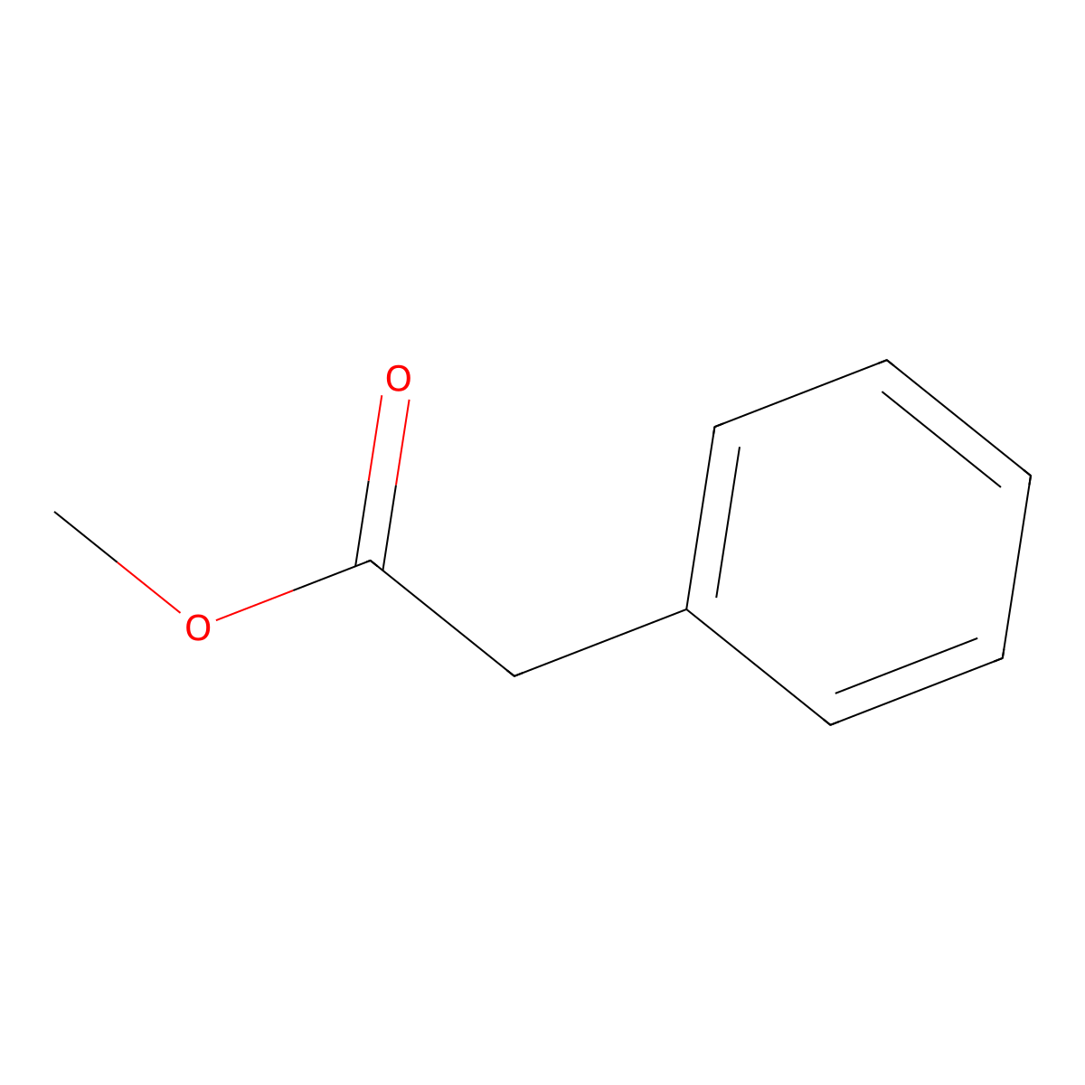 Methyl phenylacetate molecular structure, CAS 101-41-7