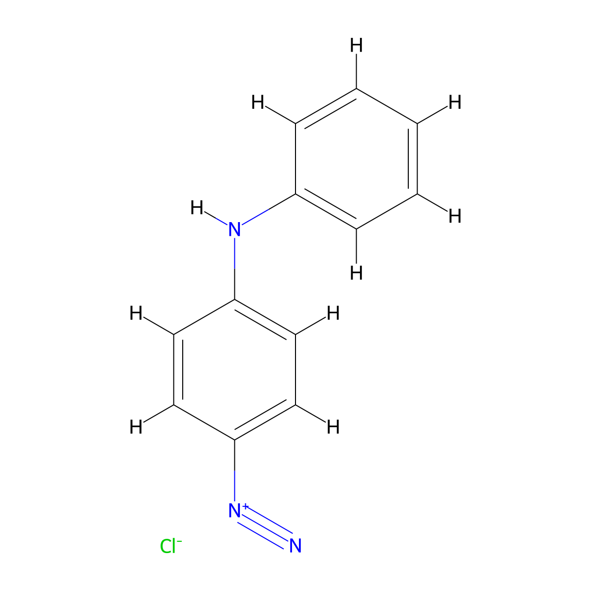 Benzenediazonium, 4-(phenylamino)-, chloride (1:1) molecular structure, CAS 101-56-4