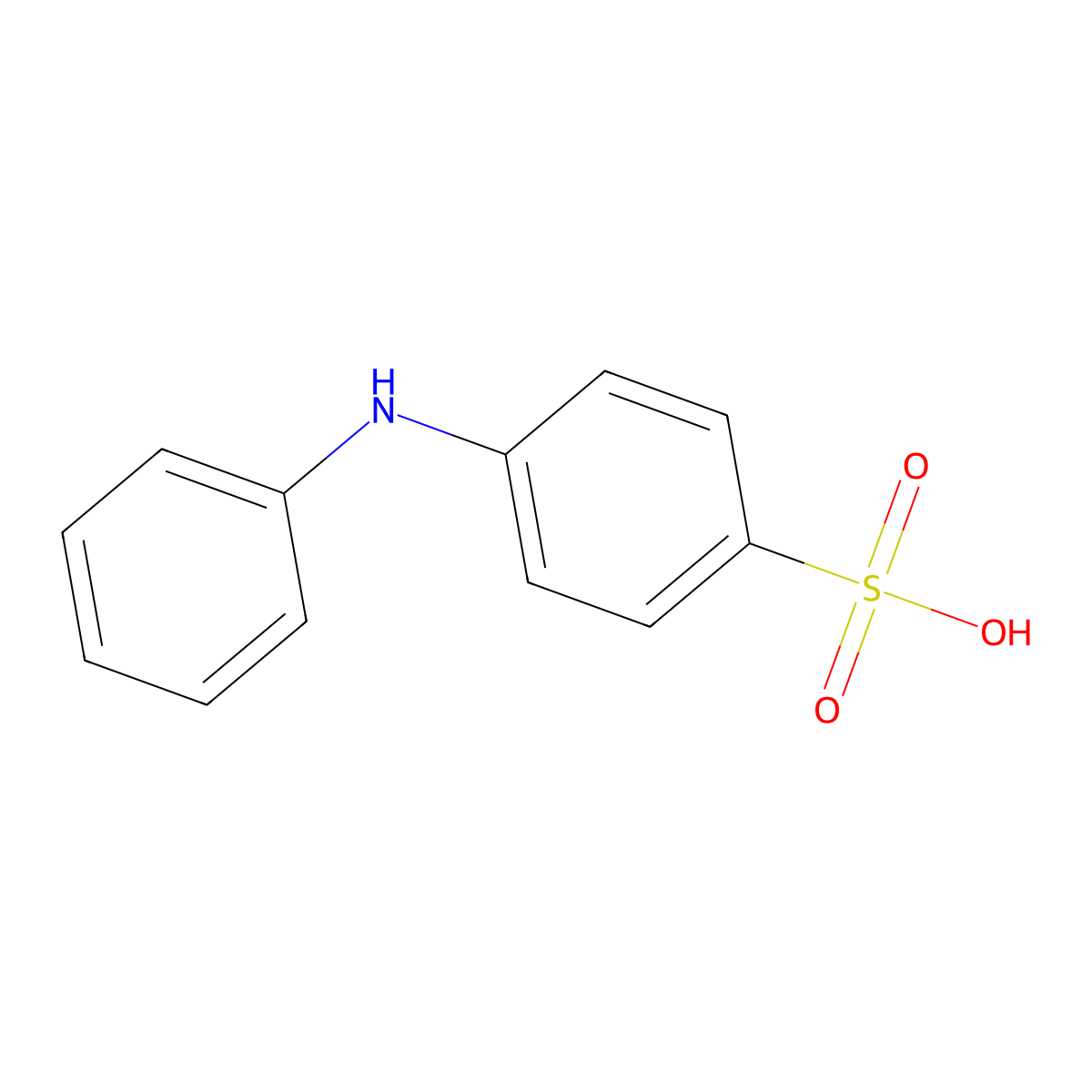 Diphenylamine-4-sulfonic acid molecular structure, CAS 101-57-5