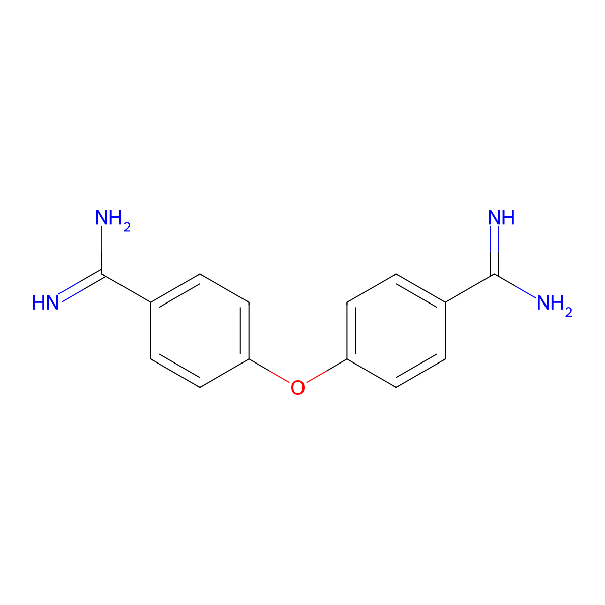 Phenamidine molecular structure, CAS 101-62-2
