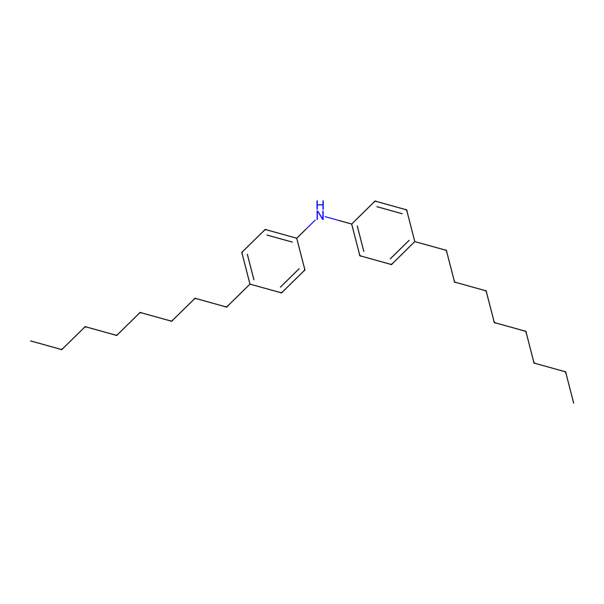 4,4'-Dioctyldiphenylamine molecular structure, CAS 101-67-7