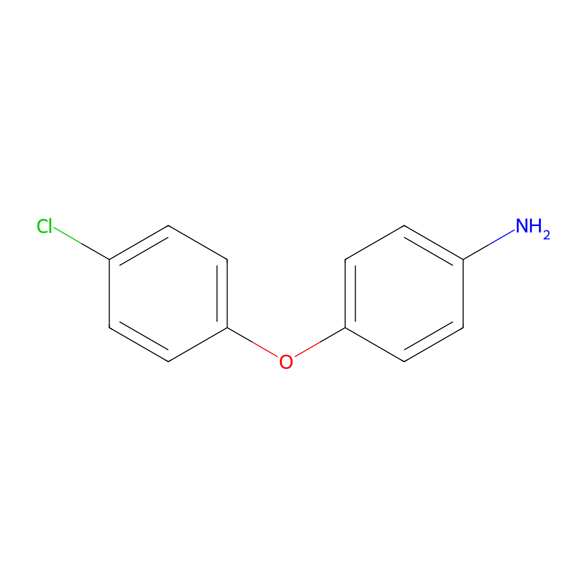 4-(4-Chlorophenoxy)aniline molecular structure, CAS 101-79-1