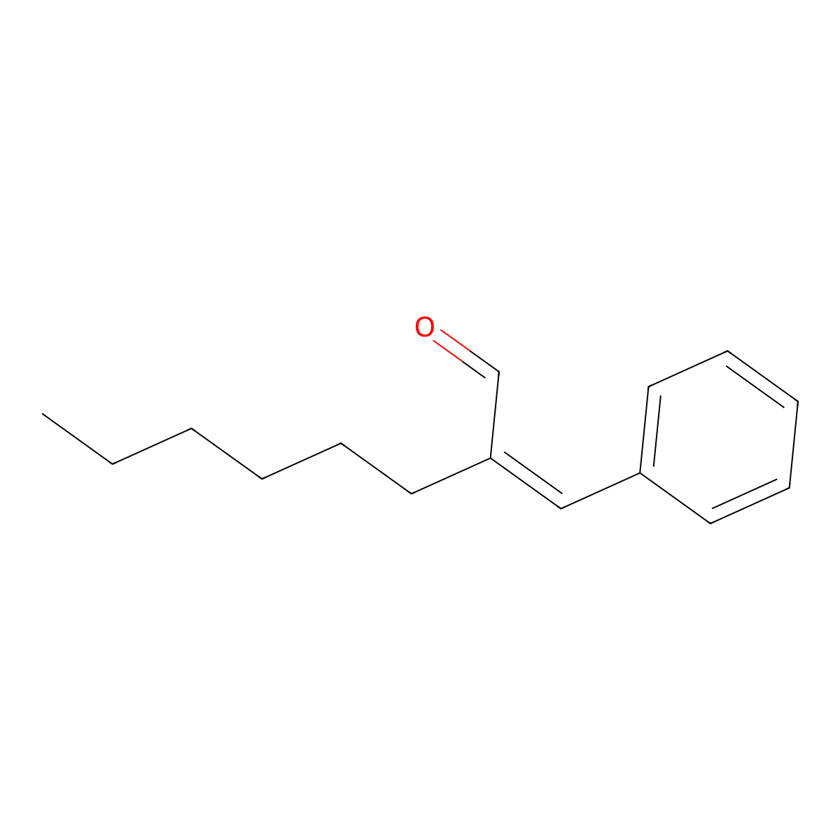 alpha-Hexylcinnamaldehyde molecular structure, CAS 101-86-0