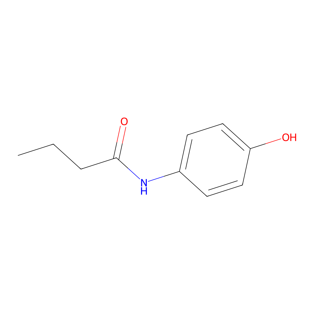 4'-Hydroxybutyranilide molecular structure, CAS 101-91-7