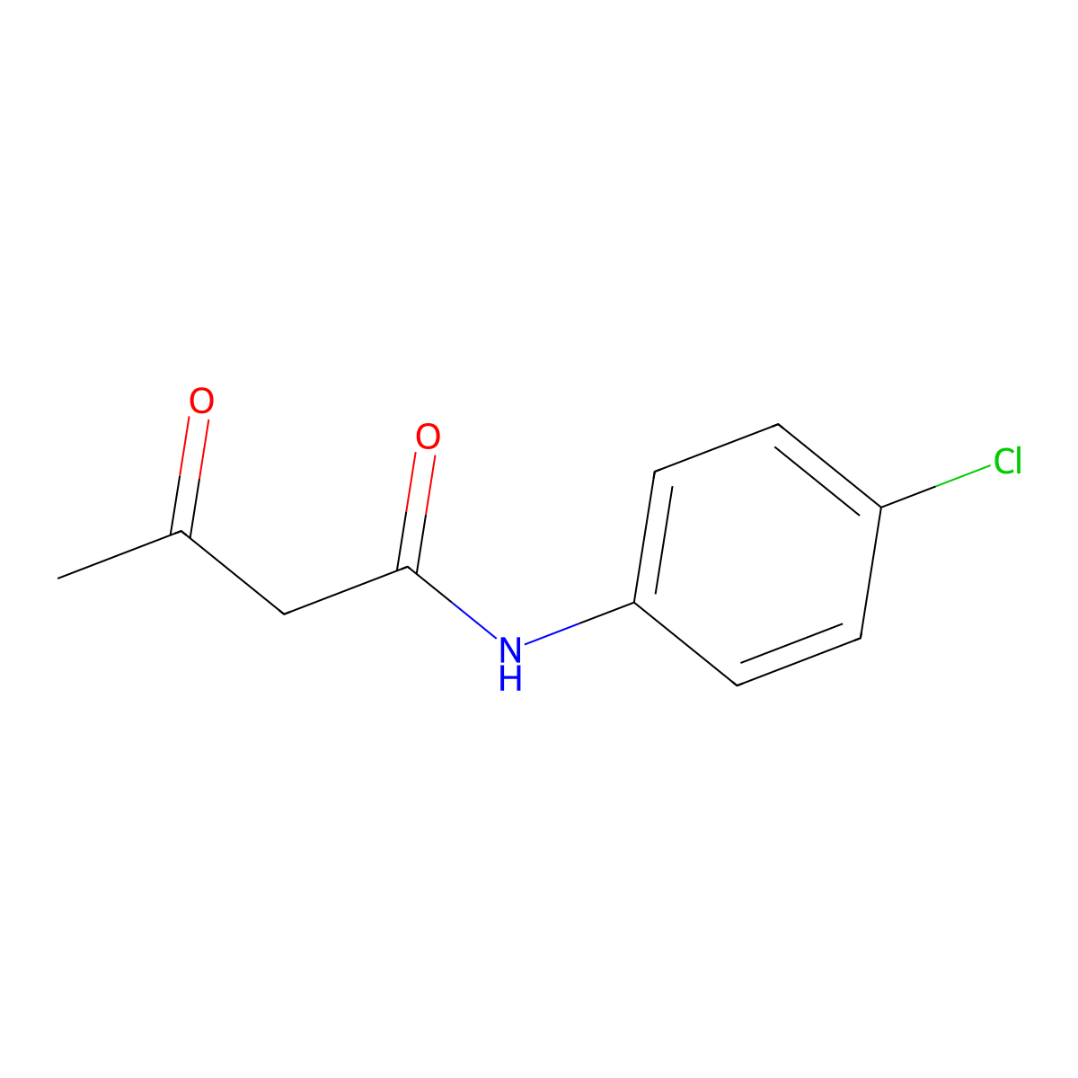 p-Chloroacetoacetanilide molecular structure, CAS 101-92-8