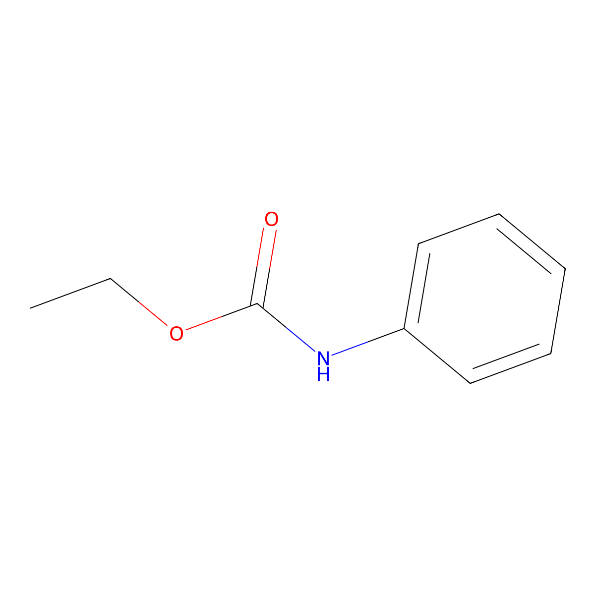 Ethyl N-phenylcarbamate molecular structure, CAS 101-99-5