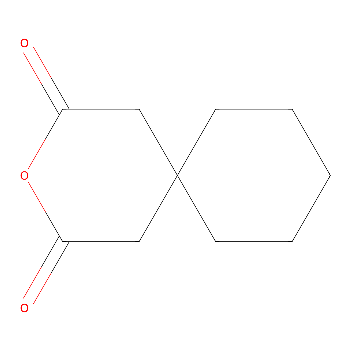 1,1-Cyclohexanediacetic Anhydride molecular structure, CAS 1010-26-0