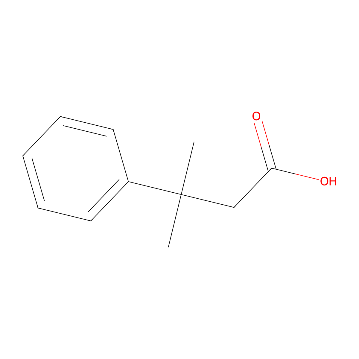 beta-Phenylisovaleric acid molecular structure, CAS 1010-48-6