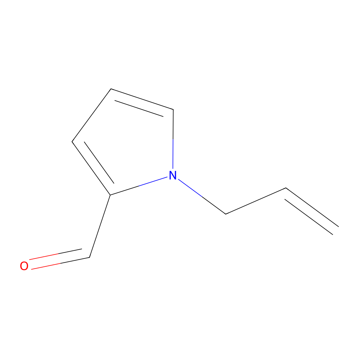 1-Allyl-1H-pyrrole-2-carbaldehyde molecular structure, CAS 101001-68-7