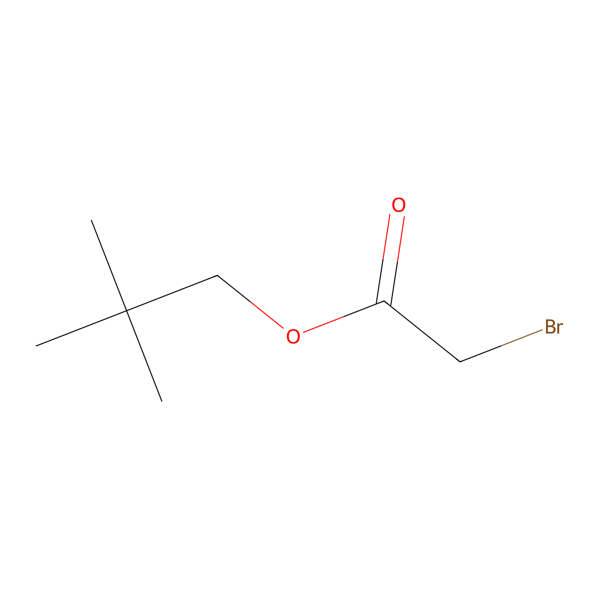 Neopentyl bromoacetate molecular structure, CAS 101001-73-4