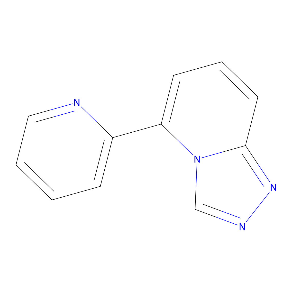 1,2,4-Triazolo[4,3-a]pyridine, 5-(2-pyridinyl)- molecular structure, CAS 101001-79-0