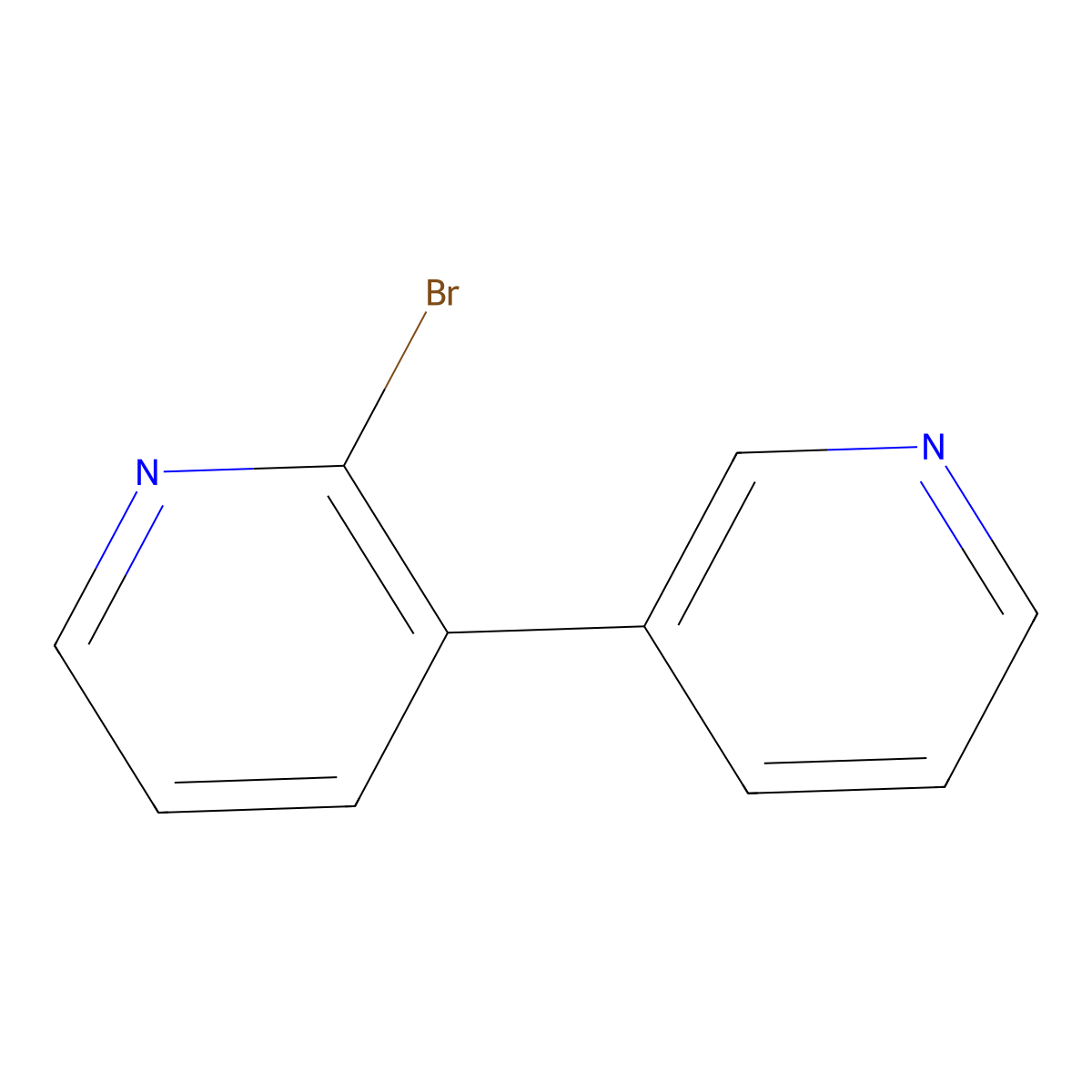 2-Bromo-3,3'-bipyridine molecular structure, CAS 101002-03-3