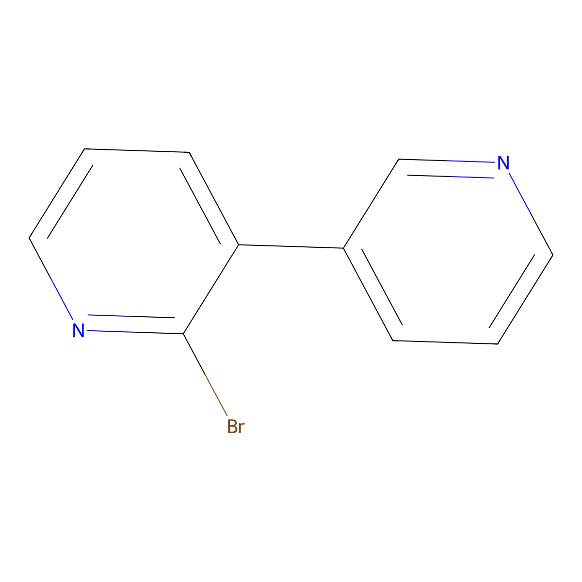 2-Bromo-3,3'-bipyridine molecular structure, CAS 101002-03-3