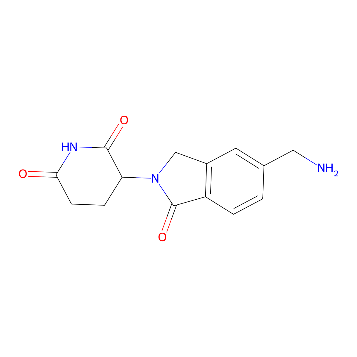 3-(5-(Aminomethyl)-1-oxoisoindolin-2-yl)piperidine-2,6-dione molecular structure, CAS 1010100-28-3