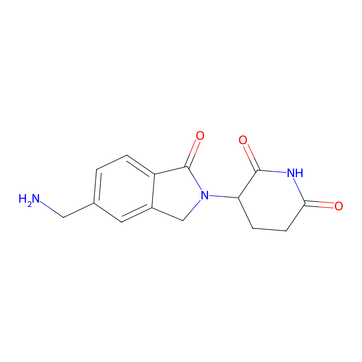 3-(5-(Aminomethyl)-1-oxoisoindolin-2-yl)piperidine-2,6-dione molecular structure, CAS 1010100-28-3