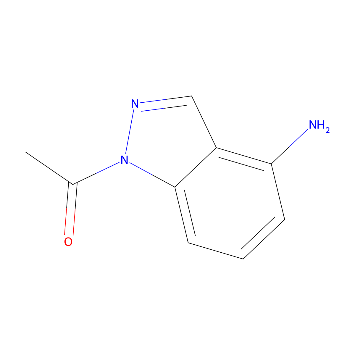 1-(4-Amino-1H-indazol-1-YL)ethanone molecular structure, CAS 1010102-10-9