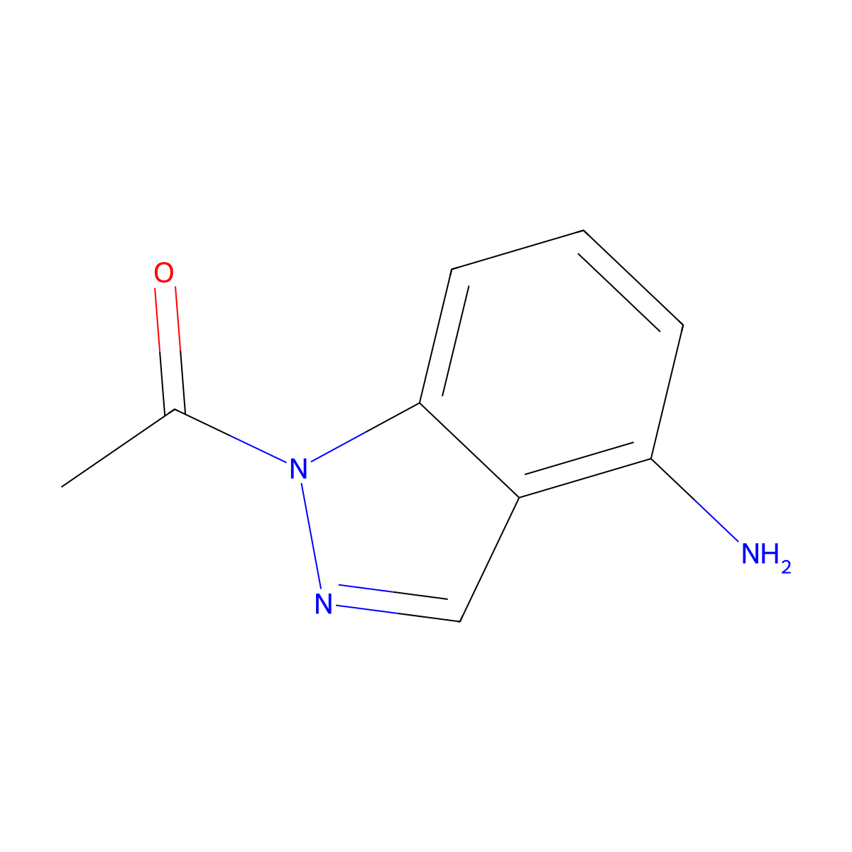 1-(4-Amino-1H-indazol-1-YL)ethanone molecular structure, CAS 1010102-10-9