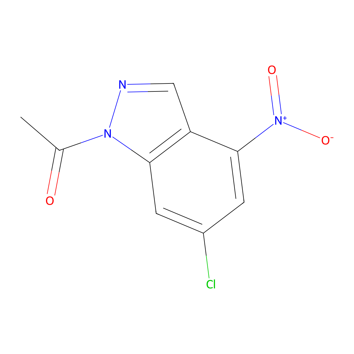 1-(6-Chloro-4-nitro-1H-indazol-1-yl)ethanone molecular structure, CAS 1010102-85-8