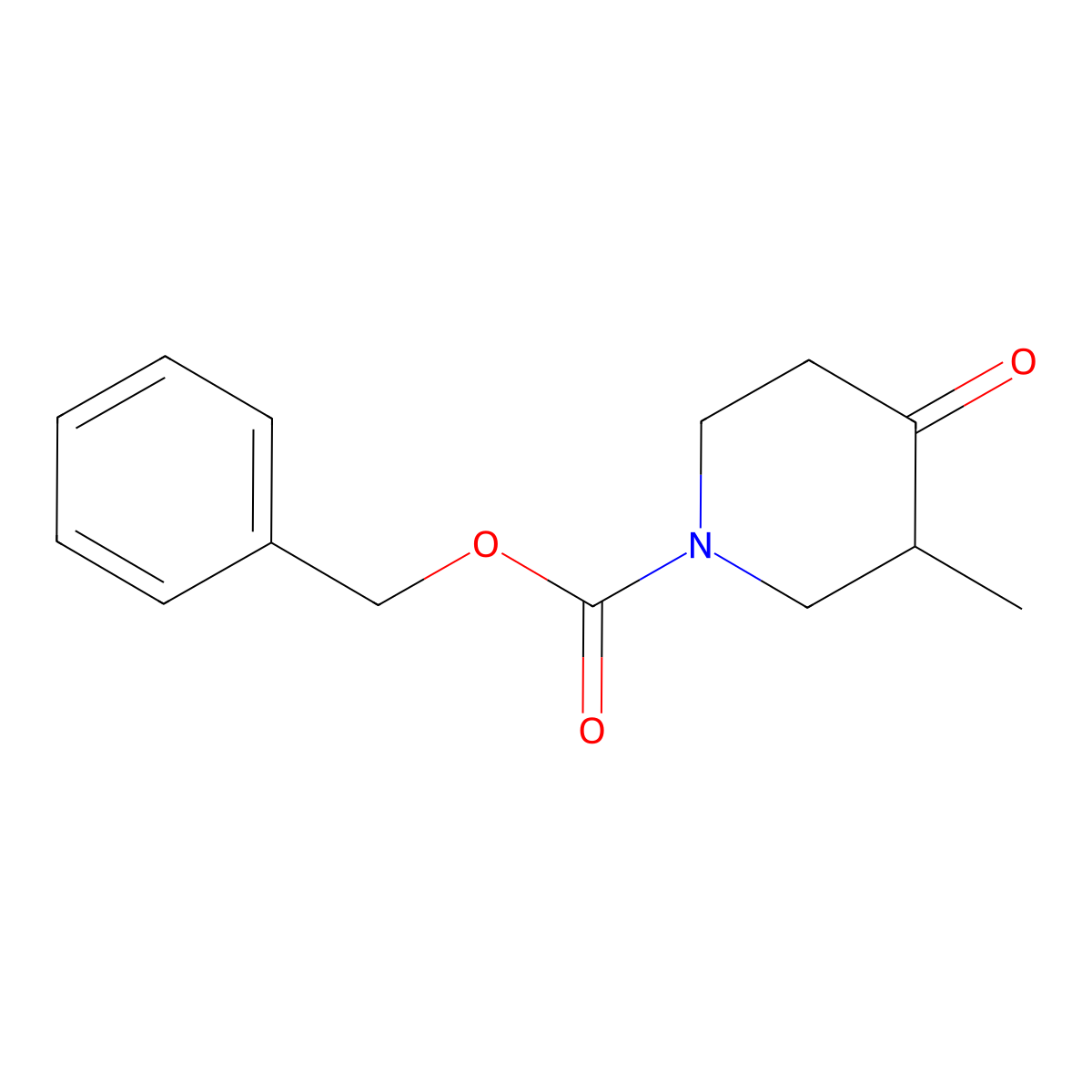 Benzyl 3-methyl-4-oxopiperidine-1-carboxylate molecular structure, CAS 1010115-47-5