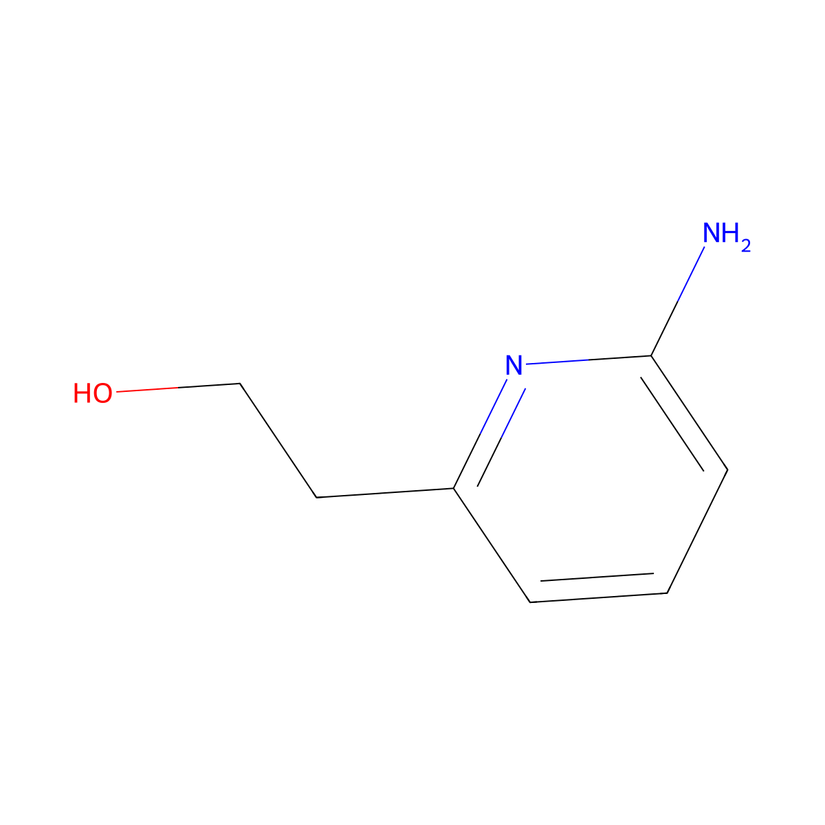 2-(6-Aminopyridin-2-YL)ethanol molecular structure, CAS 101012-00-4