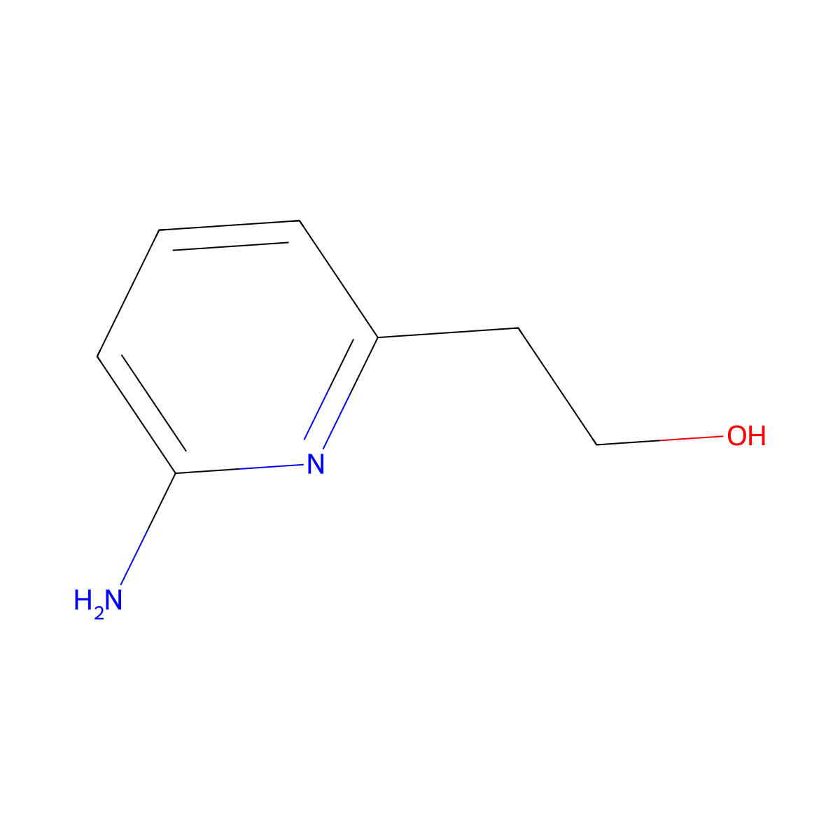 2-(6-Aminopyridin-2-YL)ethanol molecular structure, CAS 101012-00-4