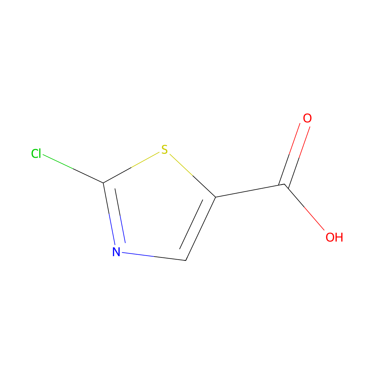 2-Chloro-thiazole-5-carboxylic acid molecular structure, CAS 101012-12-8