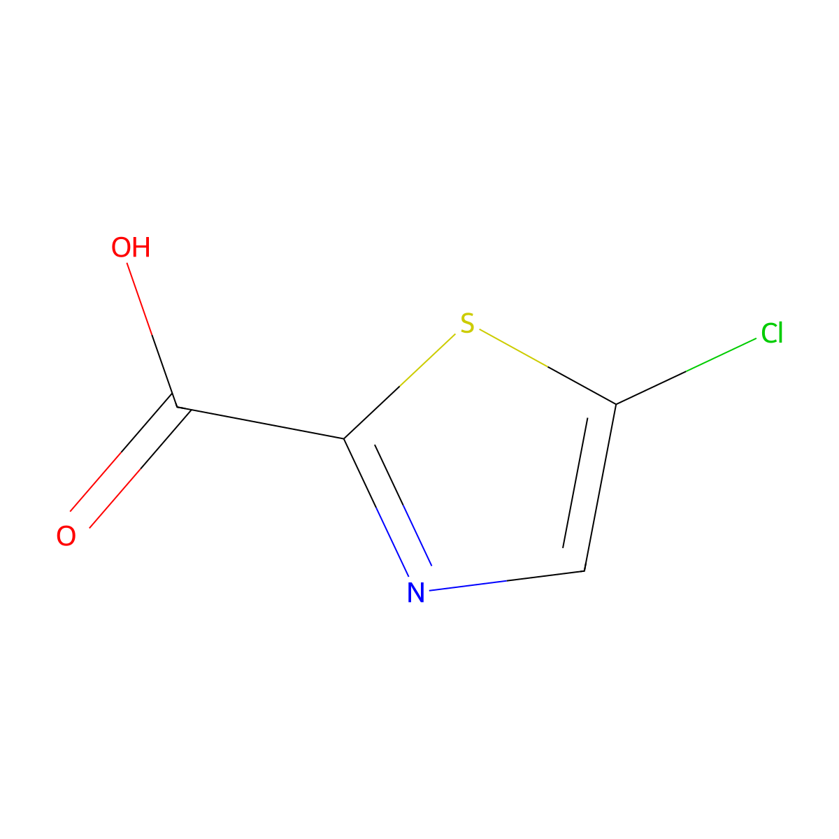 5-Chloro-1,3-thiazole-2-carboxylic acid molecular structure, CAS 101012-16-2