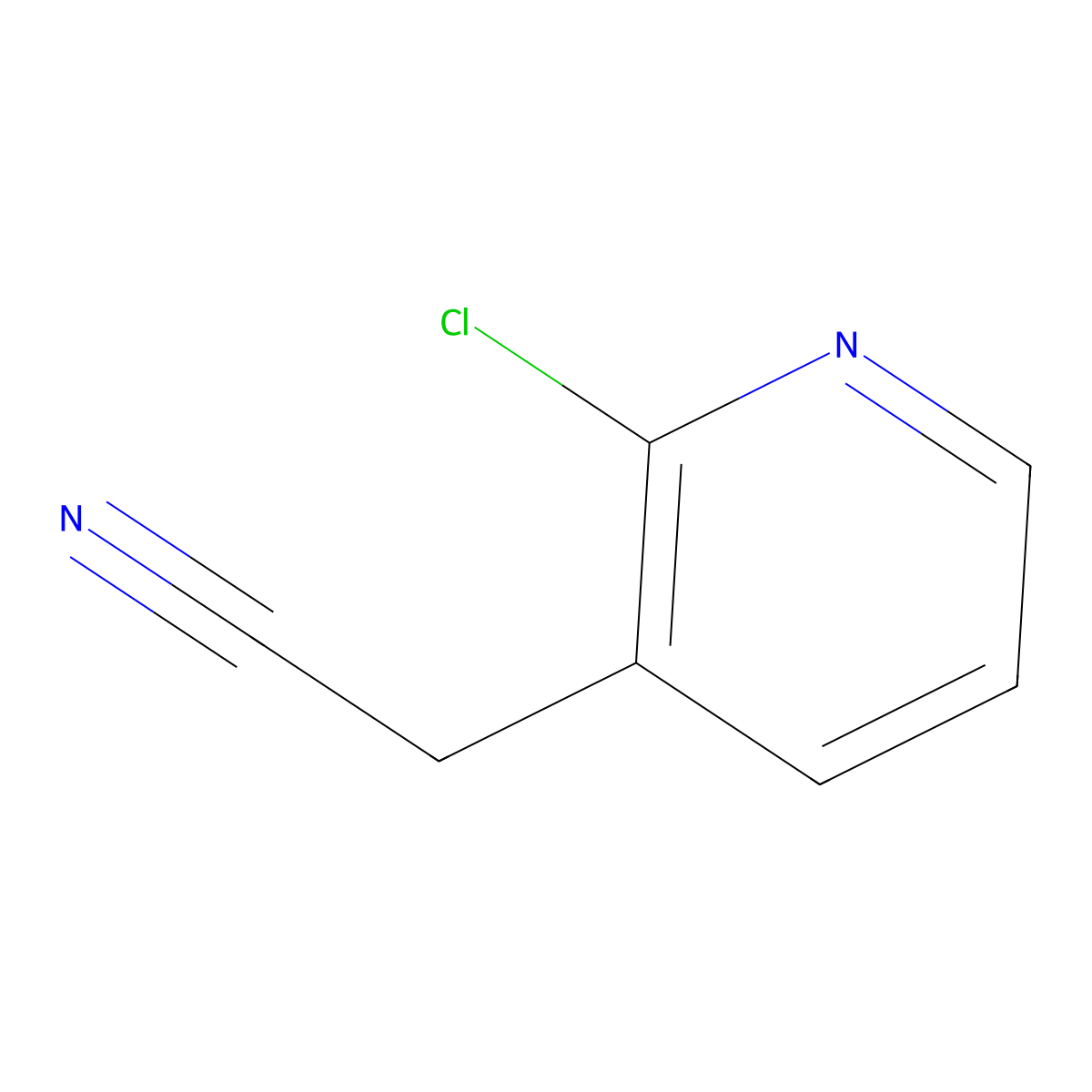 2-(2-Chloropyridin-3-yl)acetonitrile molecular structure, CAS 101012-32-2