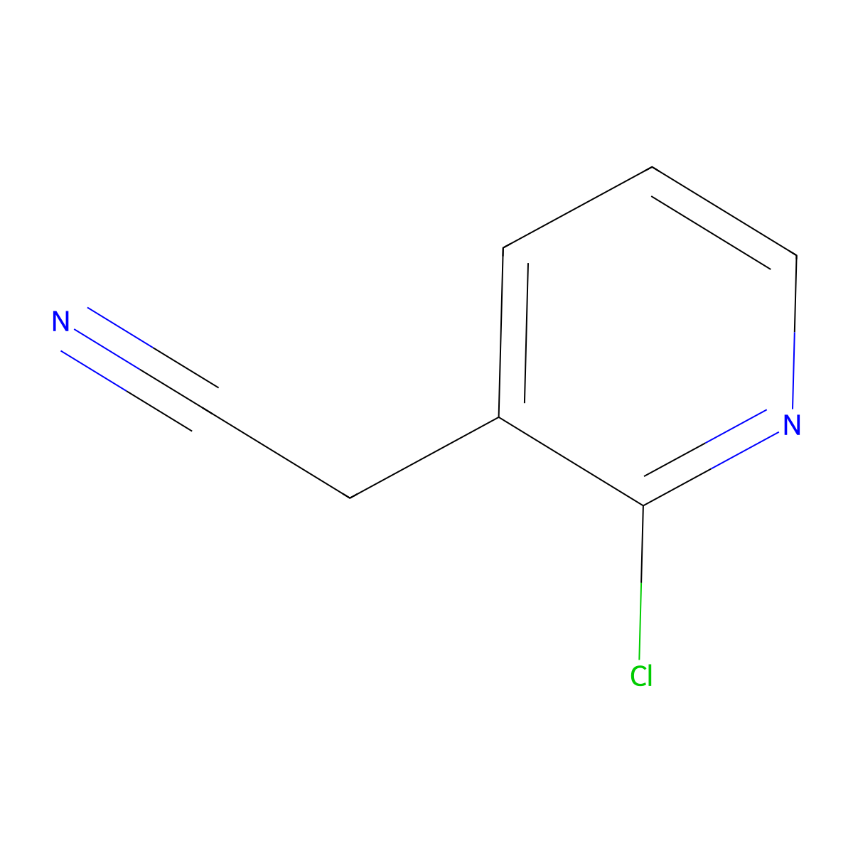 2-(2-Chloropyridin-3-yl)acetonitrile molecular structure, CAS 101012-32-2