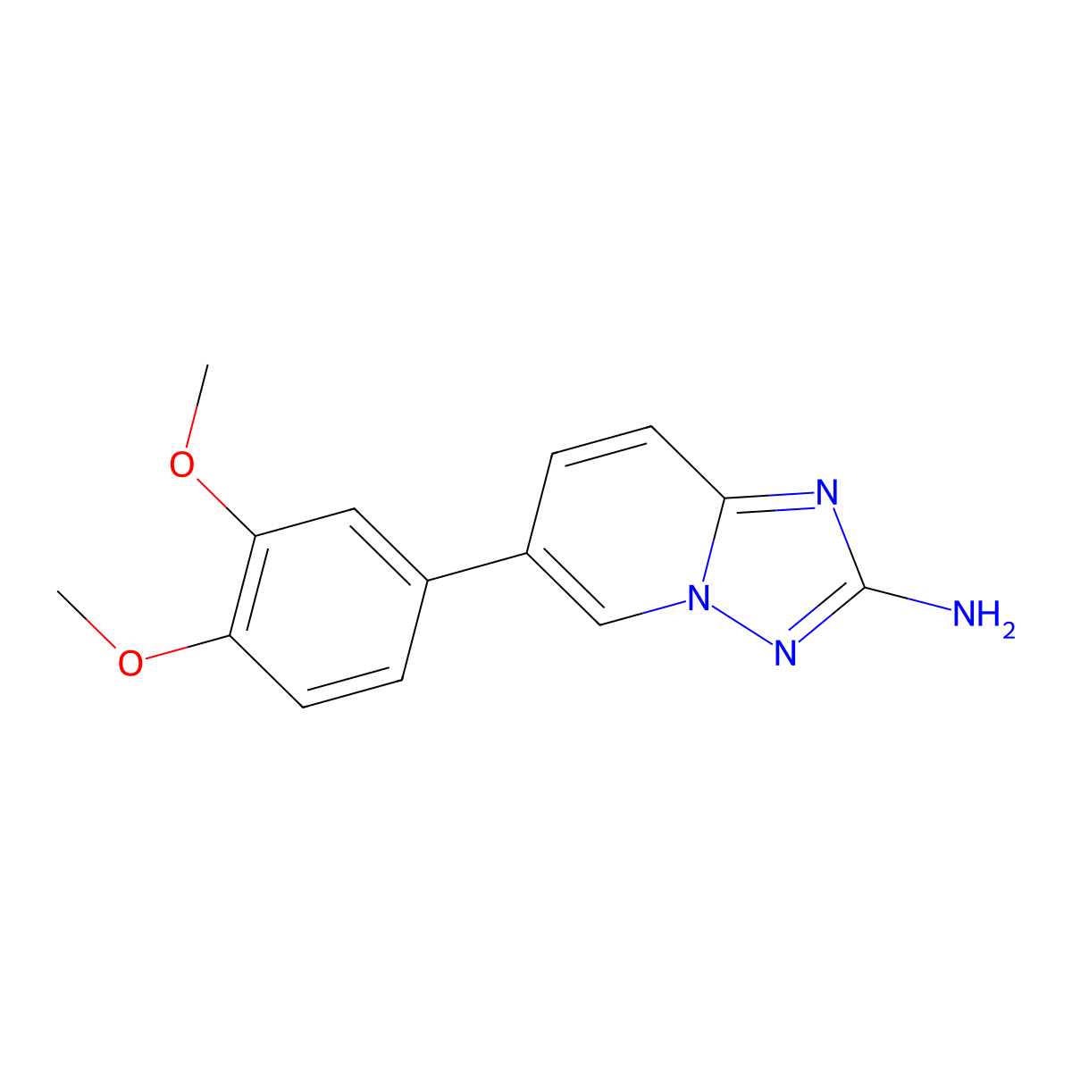 6-(3,4-Dimethoxyphenyl)-[1,2,4]triazolo[1,5-a]pyridin-2-amine molecular structure, CAS 1010120-54-3