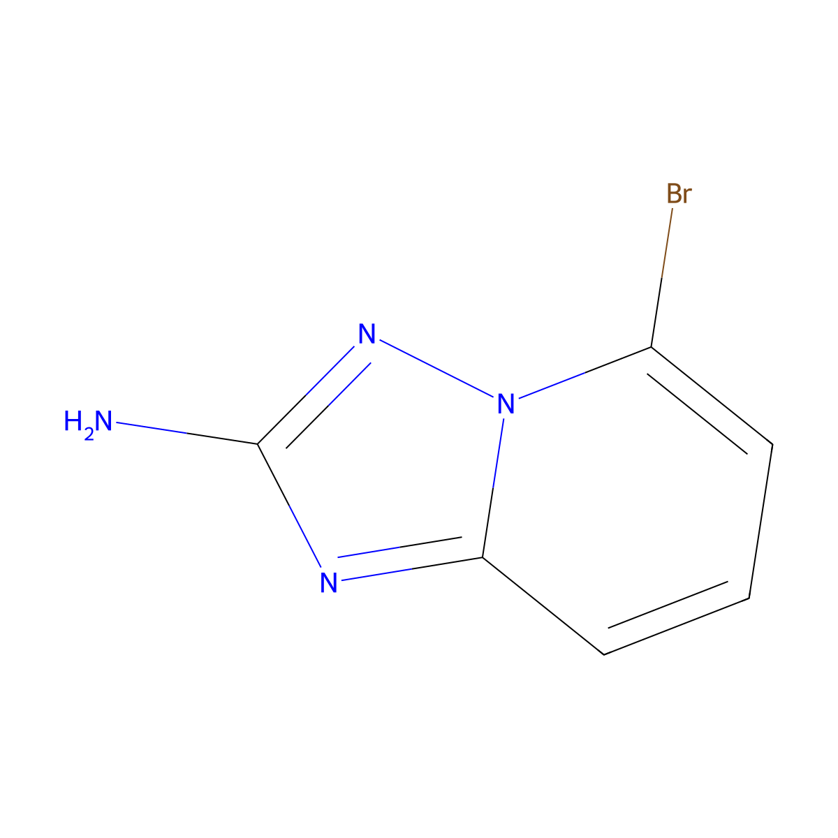 5-Bromo-[1,2,4]triazolo[1,5-a]pyridin-2-amine molecular structure, CAS 1010120-55-4
