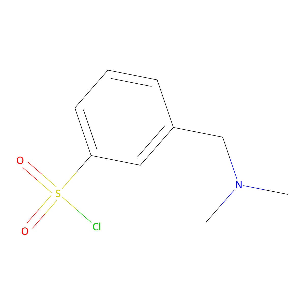 3-[(Dimethylamino)methyl]benzene-1-sulfonyl chloride molecular structure, CAS 1010134-01-6
