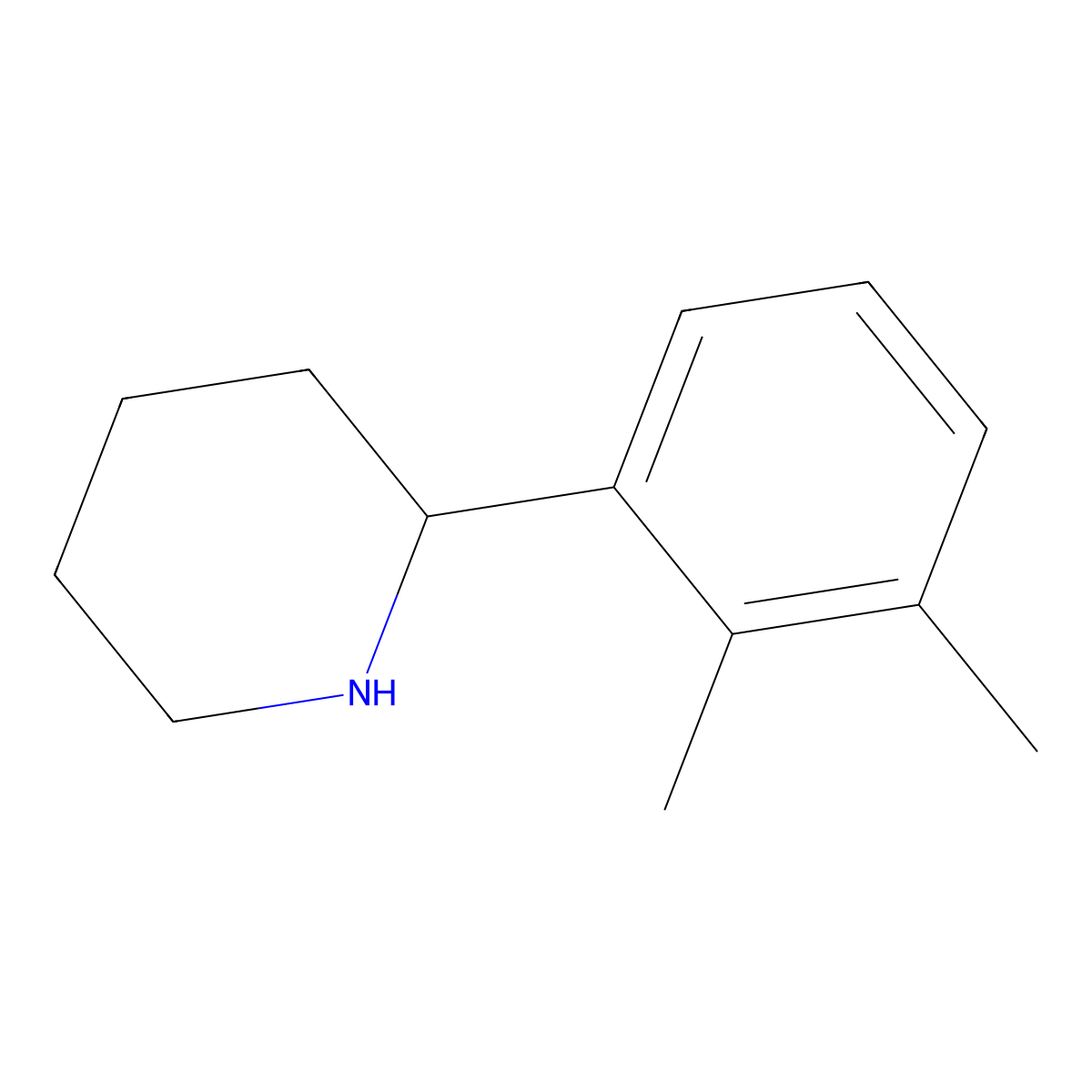 2-(2,3-Dimethylphenyl)piperidine molecular structure, CAS 101017-73-6