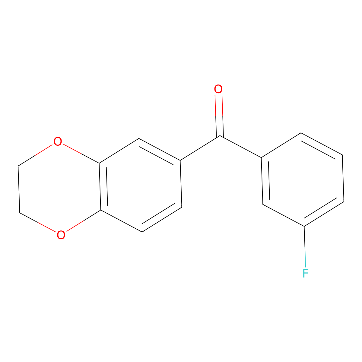 2,3-Dihydro-1,4-benzodioxin-6-yl(3-fluorophenyl)methanone molecular structure, CAS 101018-96-6