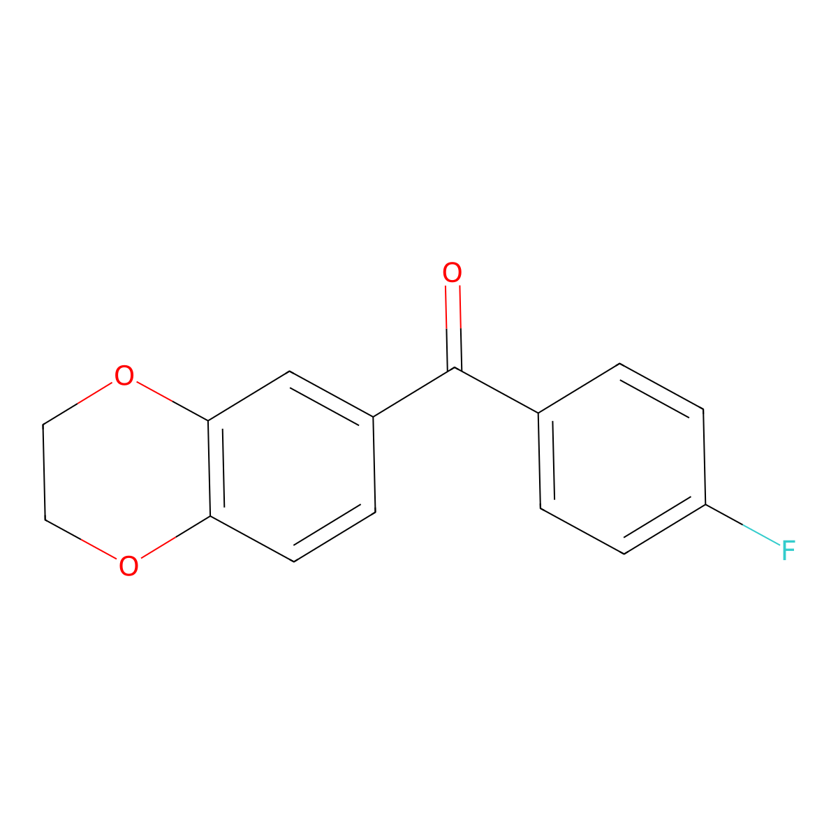 Methanone, (2,3-dihydro-1,4-benzodioxin-6-yl)(4-fluorophenyl)- molecular structure, CAS 101018-97-7