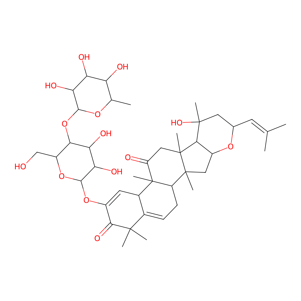 Deoxocucurbitoside B molecular structure, CAS 101021-06-1