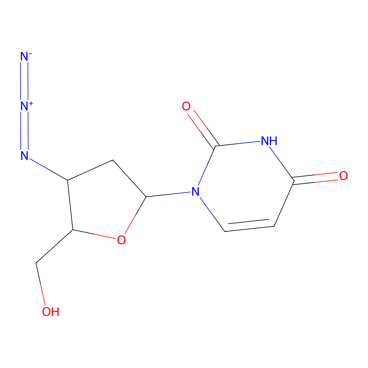 AZddU (threo) molecular structure, CAS 101039-96-7