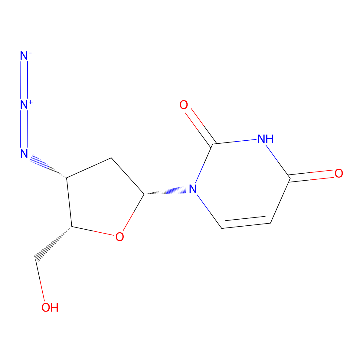 AZddU (threo) molecular structure, CAS 101039-96-7