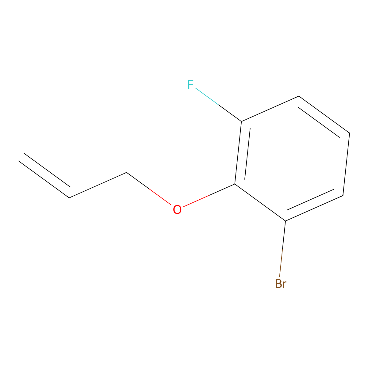 2-Allyloxy-1-bromo-3-fluoro-benzene molecular structure, CAS 1010422-27-1