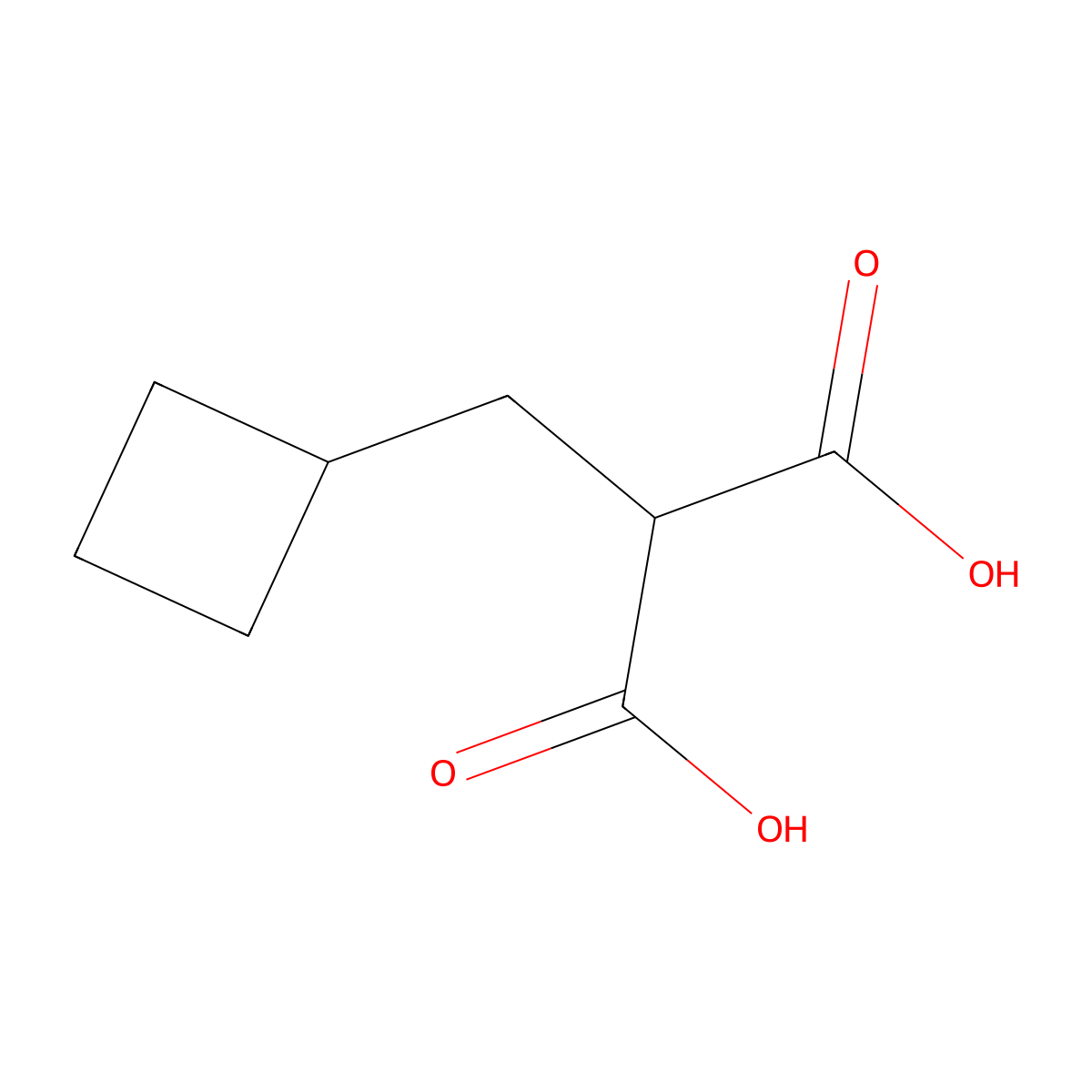 2-(Cyclobutylmethyl)malonic acid molecular structure, CAS 1010422-67-9